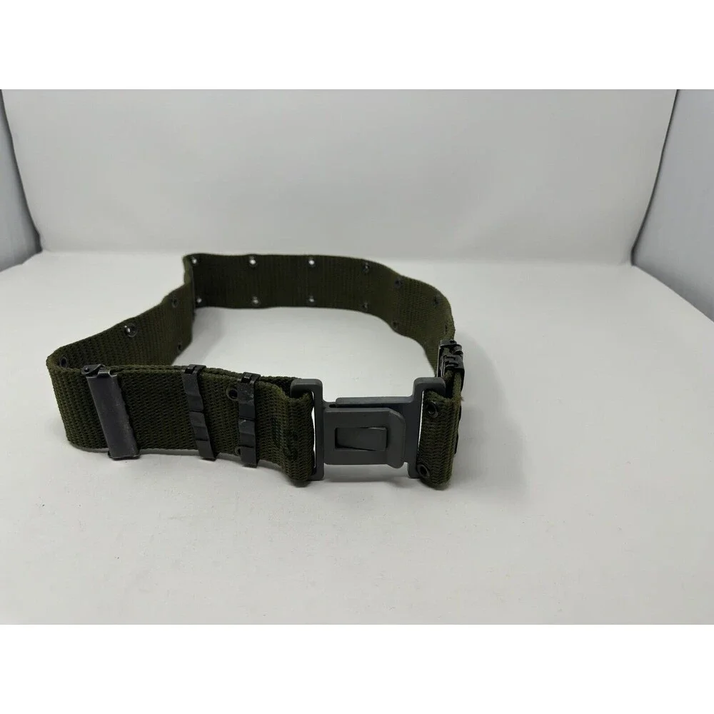 USGI Military LC2 Nylon Web Pistol Belt - Size Medium - Gray Plastic Buckle